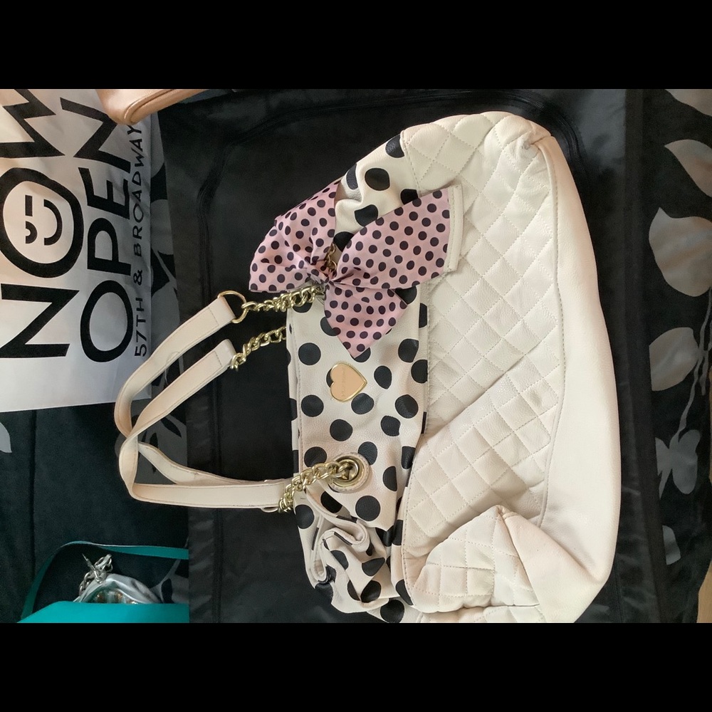 Betsey Johnson polka dot bag